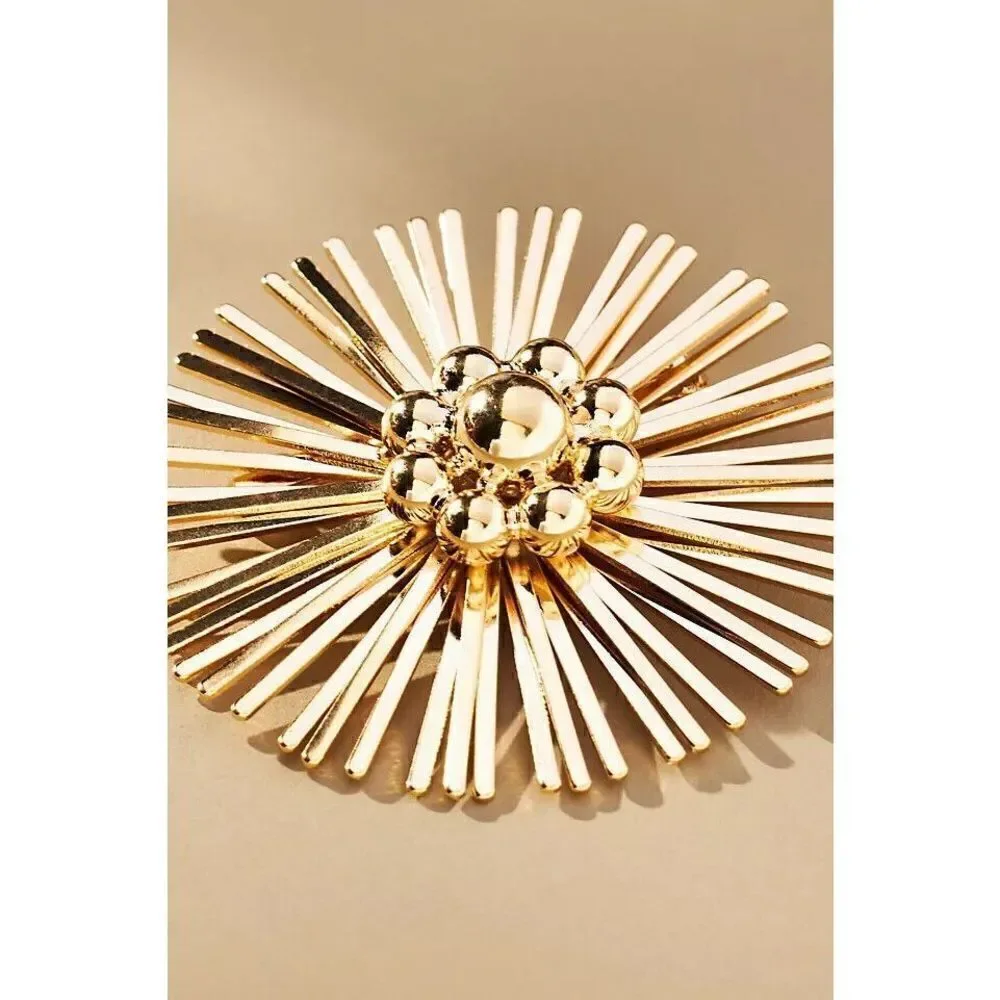 Anthropologie The Restored Vintage Collection: Spoke Flower Brooch